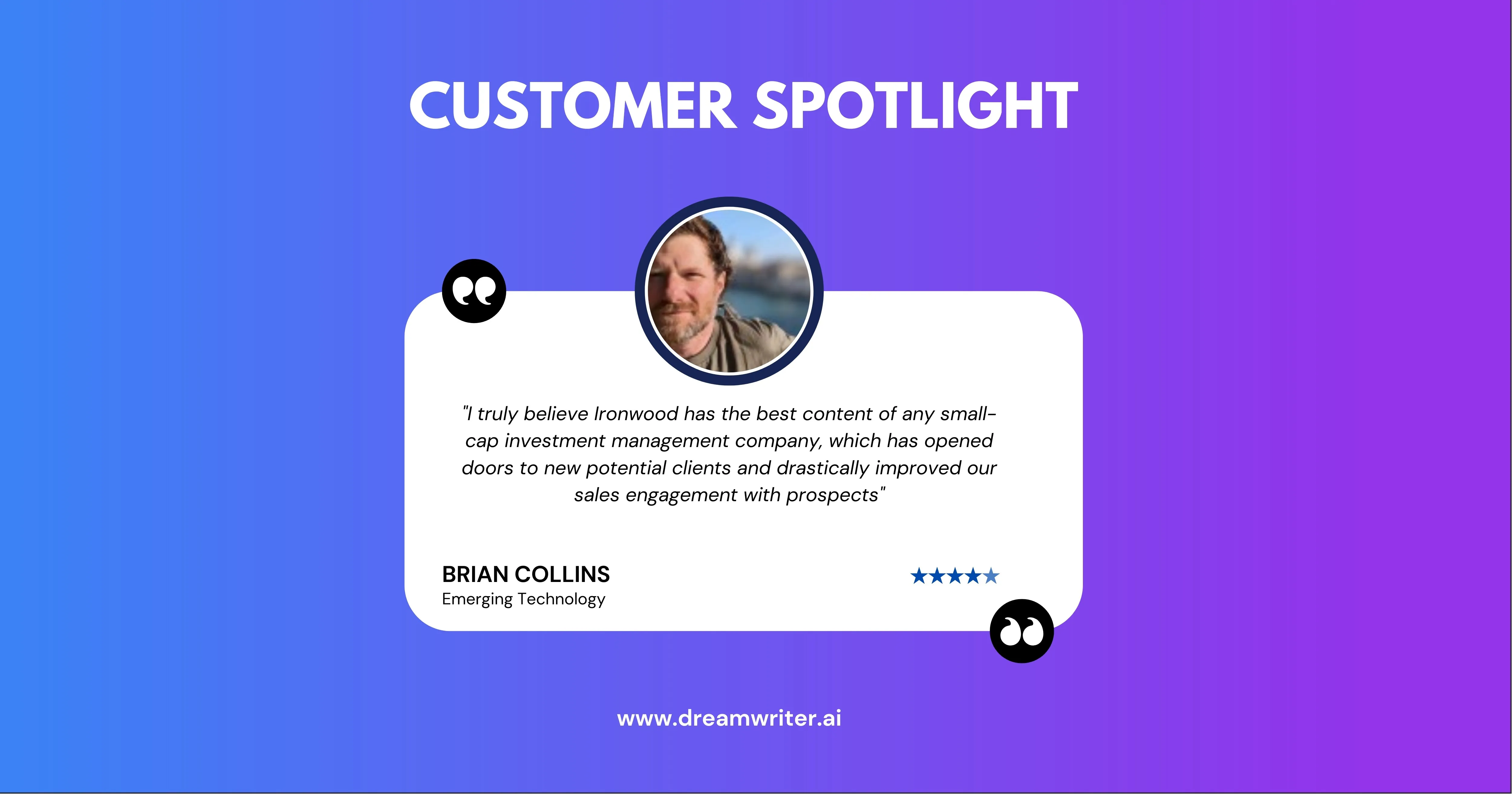 How Ironwood Investment Management (LLC) Revamped Marketing with Dreamwriter AI