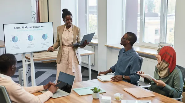 Sales team using Dreamwriter